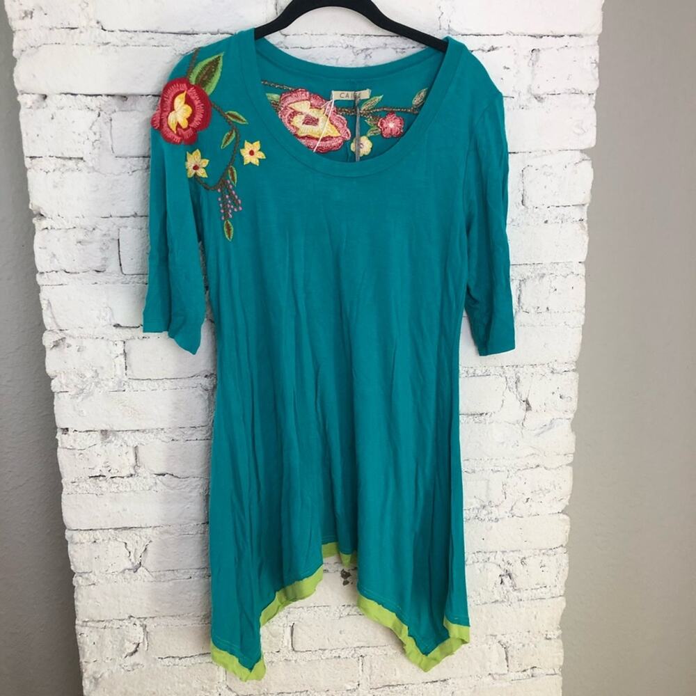 Caite Floral Embroidered Top